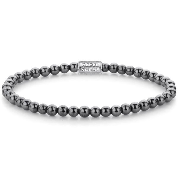 Rebel & Rose Grey Silver Shine femelle bracelet XS RR-40131-S-XS