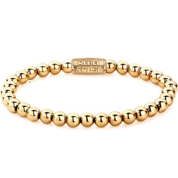 Rebel & Rose Yellow Gold only unisex bracelet S RR-60046-G-S