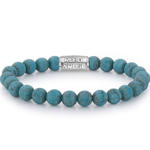 Rebel & Rose Matt Turquoise Delight homme bracelet M RR-80043-S-M