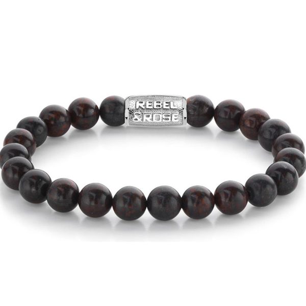 Rebel & Rose Red-brown Sugar homme bracelet L RR-80074-S-L