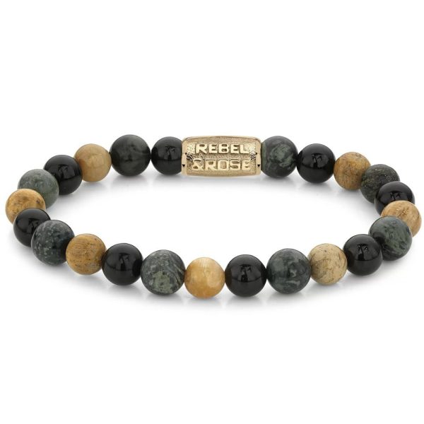 Rebel & Rose Autumn Storm Gold homme bracelet M RR-80091-G-M