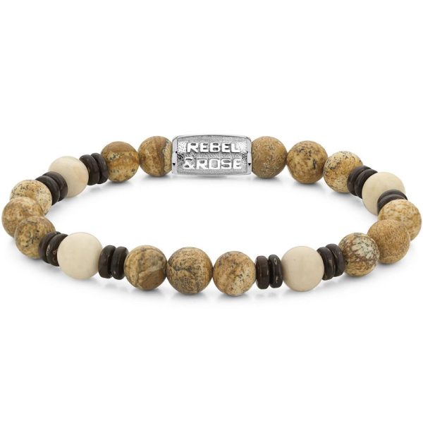 Rebel & Rose Variations Woodstock homme bracelet M RR-80092-S-M