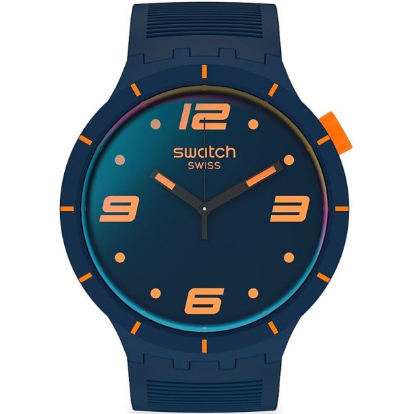 Swatch Futuristic Blue unisex montre S027N110