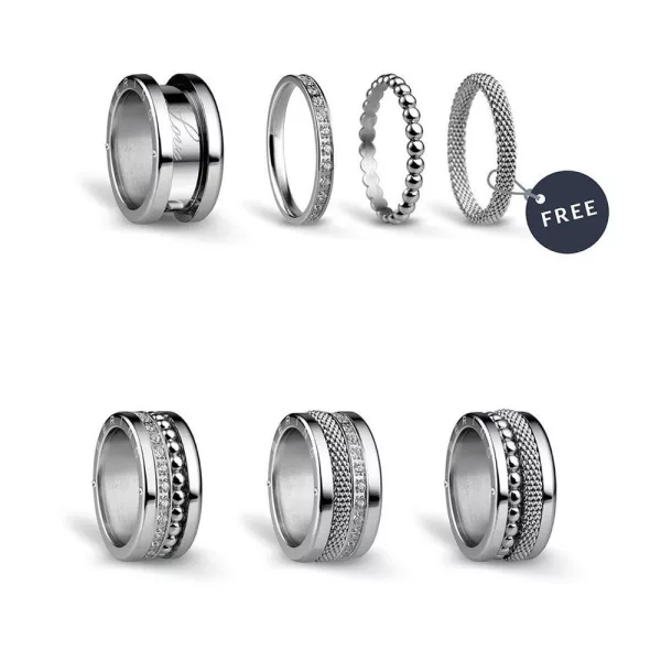 Bering femelle anneau ensemble SILVERLIGHTS-8