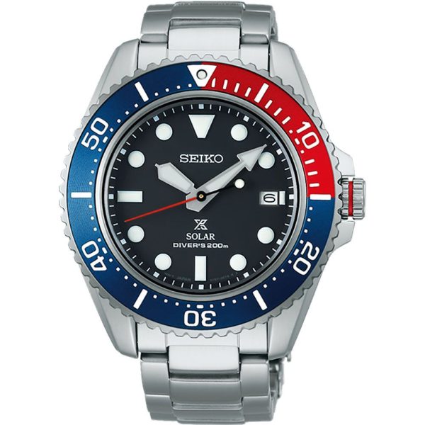 Seiko Prospex Solar Diver Pepsi montre pour hommes SNE591P1
