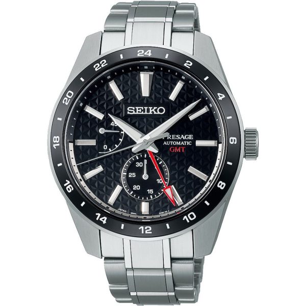 Seiko Presage Sharp Edged GMT montre pour hommes SPB221J1