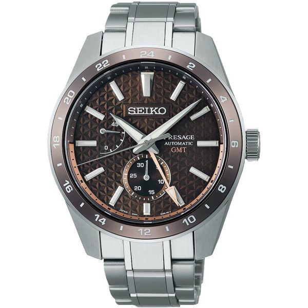 Seiko Presage Sharp Edged GMT montre pour hommes SPB225J1