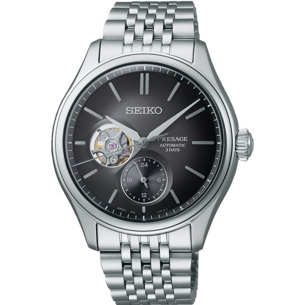 Seiko Presage Classic Sumi-iro Open heart montre pour hommes SPB471J1