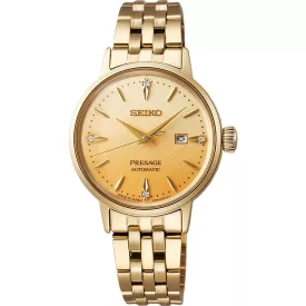   Seiko Presage Eggnog Diamond Set Cocktail Time montre femme SRE018J1