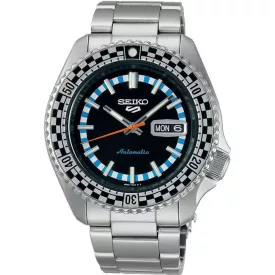   Seiko 5 Sports Checker Flag Black & White Special Edition montre pour hommes SRPK67K1