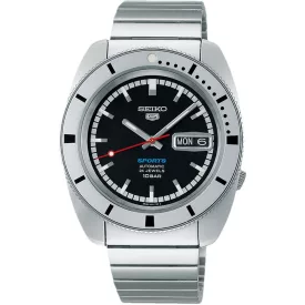   Seiko 5 Sports Heritage Design Re-Creation “Pepper black” Limited Edition montre pour hommes ensemble SRPL05K1