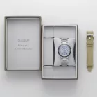 Seiko Presage European Exclusive in Retro Blue Limited Edition montre pour hommes ensemble SRPL19J1