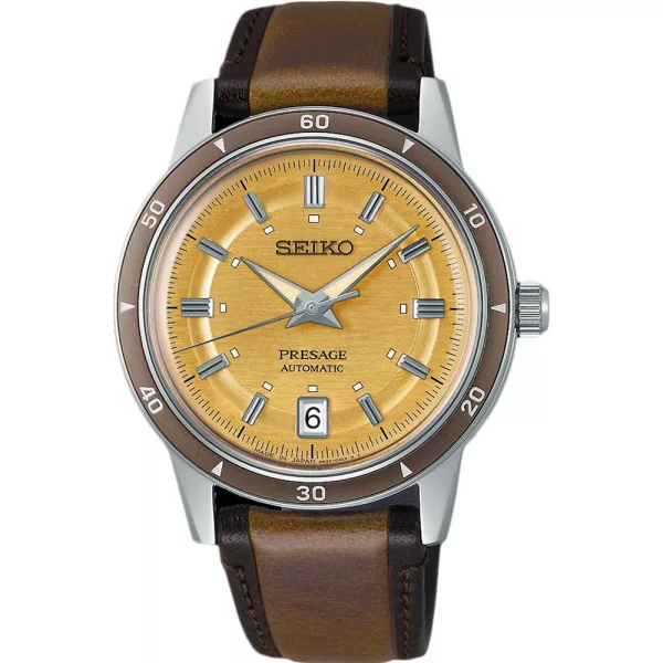 Seiko Presage Style 60s in Golden Yellow montre pour hommes SRPL75J1