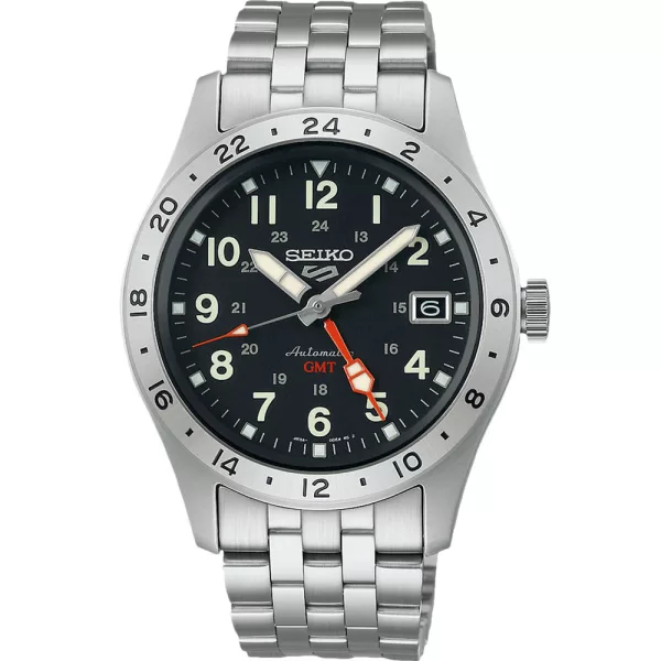 Seiko 5 Sports Field Deploy Mechanical GMT montre pour hommes SSK023K1