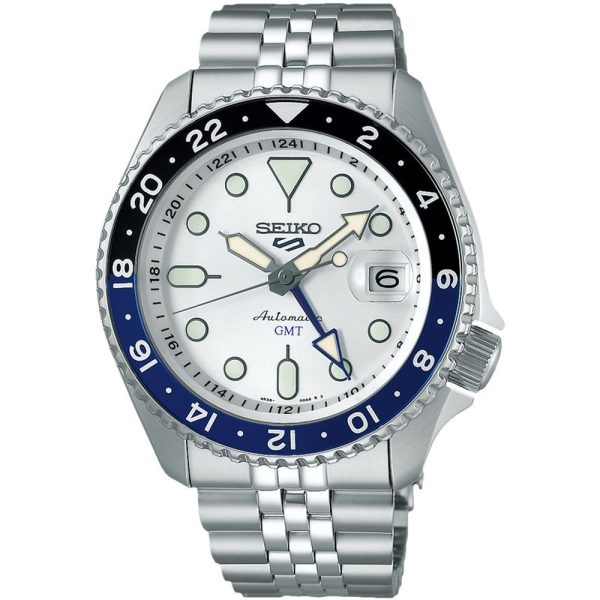 Seiko 5 Sports SKX GMT Sky Blue montre pour hommes SSK033K1