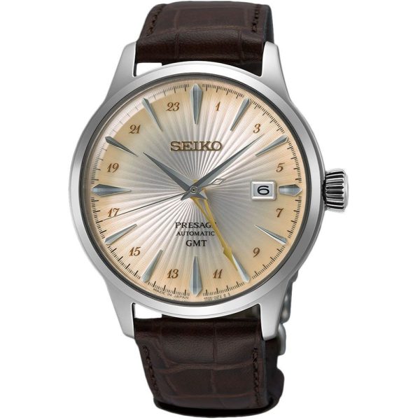 Seiko Presage Rusty Nail Cocktail Time GMT montre pour hommes SSK041J1