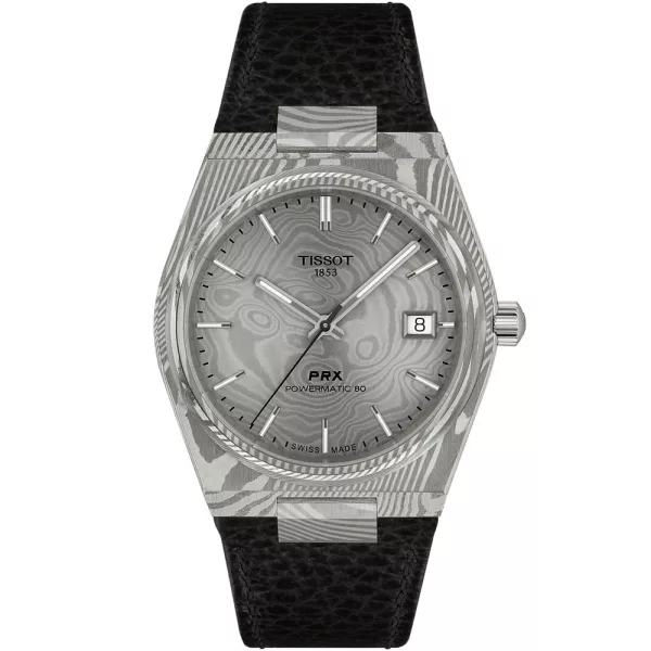 Tissot Classic PRX Damascus Steel Powermatic 80 montre pour hommes T137.807.96.081.00