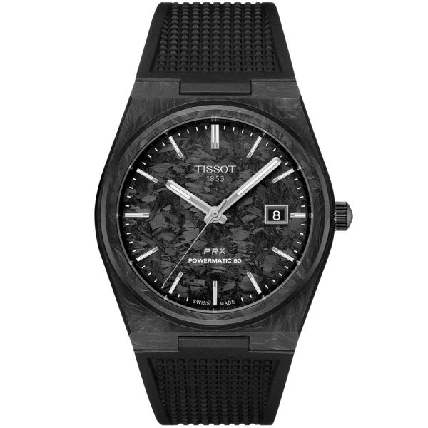 Tissot Classic Contemporary PRX Powermatic 80 Carbon montre pour hommes T137.907.97.201.00