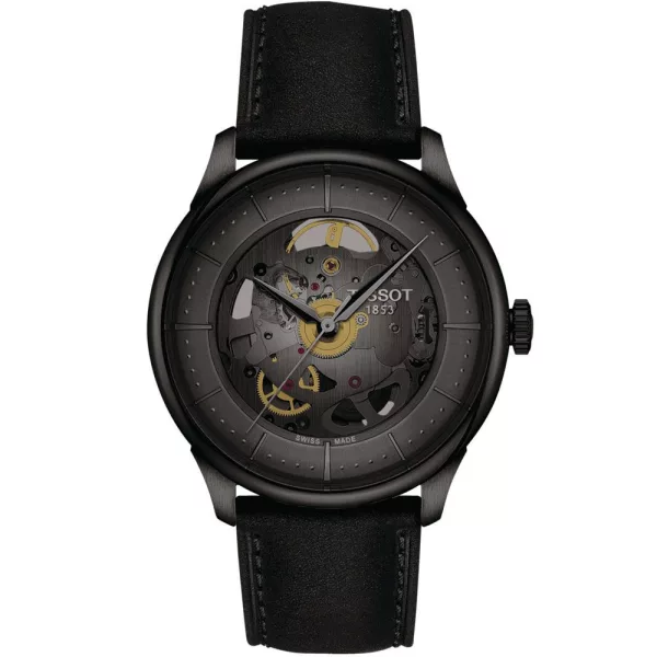 Tissot T-Classic Chemin Des Tourelles Skeleton montre pour hommes T139.836.36.441.00