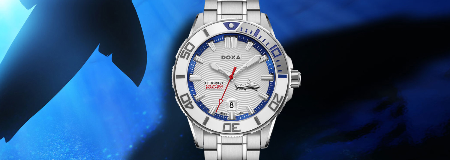 Montre homme Doxa Shark Ceramica D200SWH